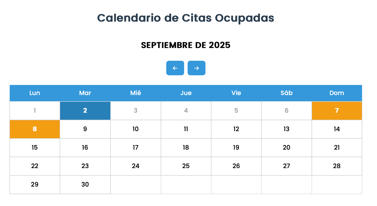 Calendario
